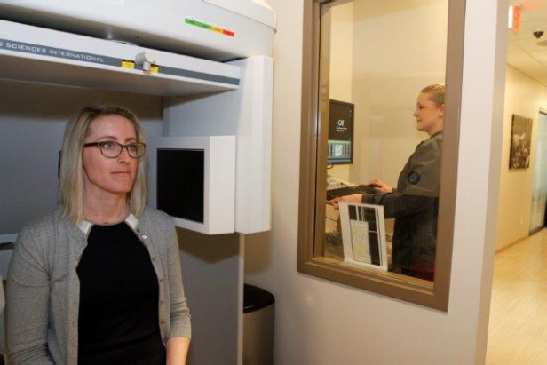 Tech Performing Dental X-Rays to a Patient - Dr. Seibert's office